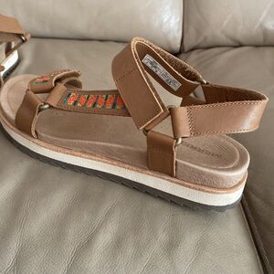 Merrell Juno Strap Tobacco Leather sandals $110